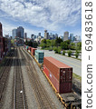 Freight train to the port 69483618