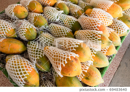 stacks of papaya 69483640