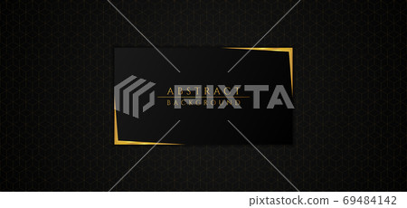 Abstract background black and gold luxury design square shape pa Abstract background black and gold luxury design square shape pa 69484142