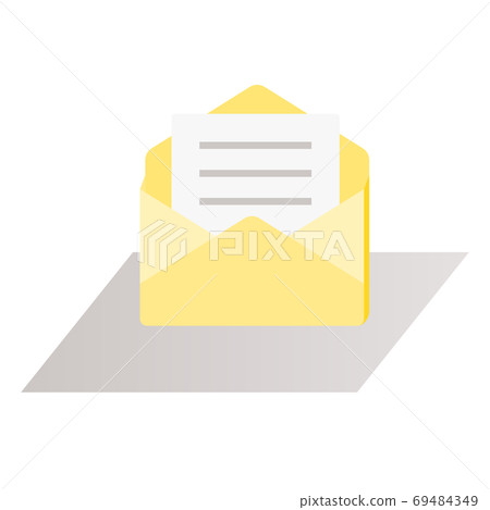 3D illustration to send an email 69484349