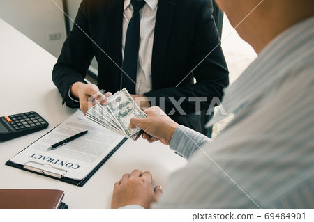 Entrepreneurs are receiving money that is a bribe of their partn 69484901