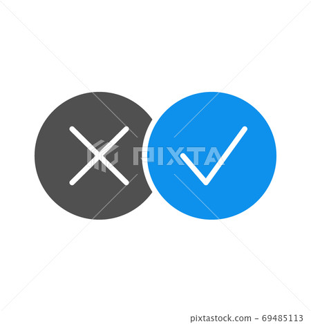 Checkmark Cross. Check and Wrong Icon. Graphic by DG-Studio · Creative  Fabrica