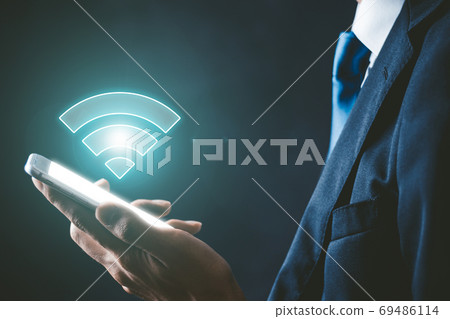 Smartphone and Wi-Fi 69486114