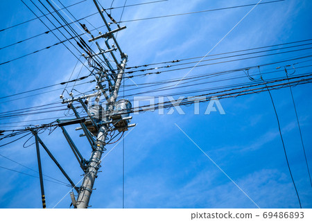 電線桿 電線桿 69486893
