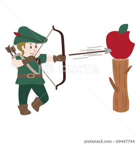 Robinfoot is shooting an apple Robinfoot is shooting an apple 69487744