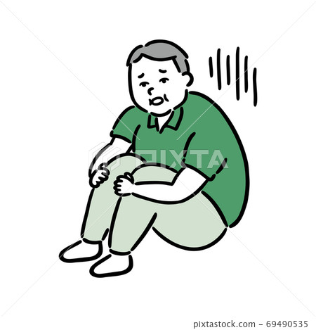 Depressed fat obese uncle (salaryman) 69490535