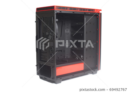 Desktop Empty Computer Case with Cooler Fan Desktop Empty Computer Case with Cooler Fan 69492767