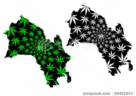 Buskerud (Administrative divisions of Norway, Kingdom of Norway) map is designed cannabis leaf green and black, Buskerud fylke map made of marijuana (marihuana,THC) foliage,.... Buskerud (Administrative divisions of Norway, Kingdom of Norway) map is designed cannabis leaf green and black, Buskerud fylke map made of marijuana (marihuana,THC) foliage,.... 69492843