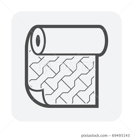 Linoleum material icon. 69493143