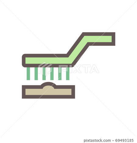 Welding work and steel brush cleaning work vector icon design. 69493185