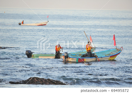 Kelp fishing Kelp fishing 69495872