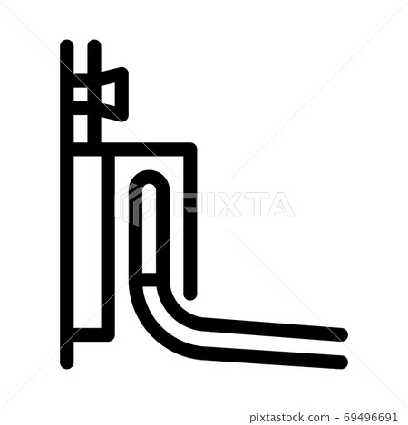 stretch ceiling construction icon vector outline illustration 69496691
