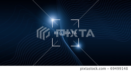 Technology background for big data concept with wave lines over dark background Technology background for big data concept with wave lines over dark background 69499148