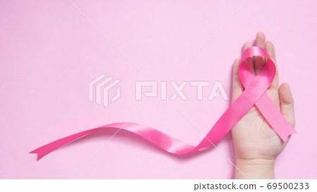 International symbol of Breast Cancer Awareness - Stock Photo [69500233]  - PIXTA