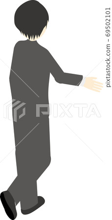 行走的商務人士的背影 行走的商務人士的背影 69502101