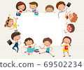 Education of Preschool Children, white space for your text entry, vector, illustration 69502234