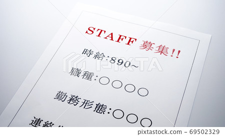 STAFF recruitment leaflet Staff recruitment 69502329