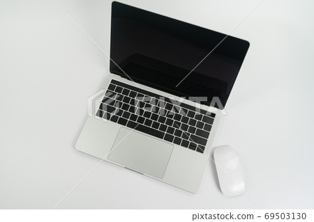 laptop and mouse isolated on white background laptop and mouse isolated on white background 69503130