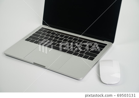 laptop and mouse isolated on white background laptop and mouse isolated on white background 69503131