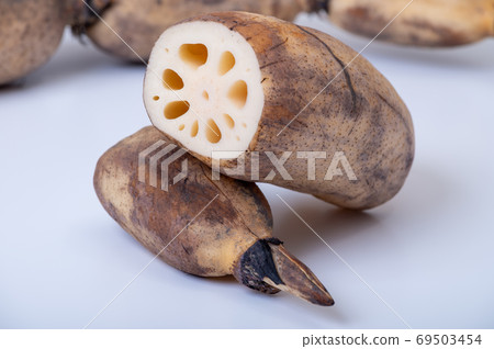 Kaga vegetables Kaga lotus root / Delicious lotus root with packed knots and tight fruits 69503454