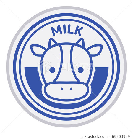 Milk bottle lid illustration Milk bottle lid illustration 69503969