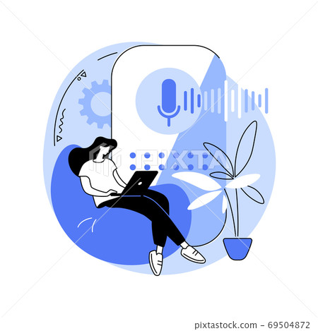 Smart speaker abstract concept vector illustration. Smart speaker abstract concept vector illustration. 69504872