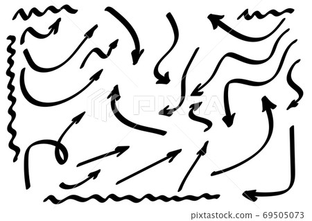 Doodle symbols. Pointer icons. Pointer graphic symbols. Doodle symbols. Pointer icons. Pointer graphic symbols. 69505073