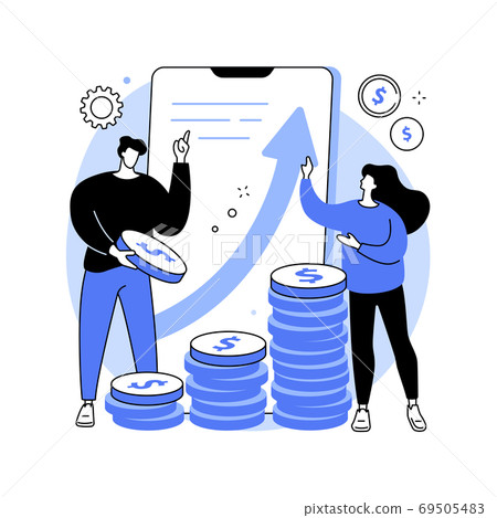 Investment abstract concept vector illustration. 69505483
