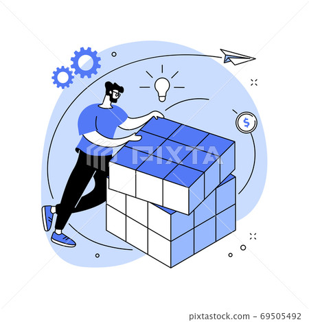 Business solution abstract concept vector illustration. Business solution abstract concept vector illustration. 69505492