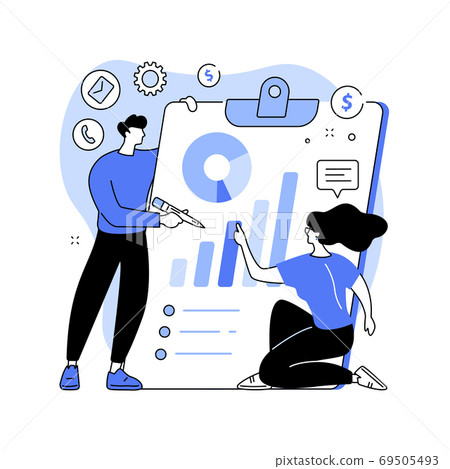 Business strategy abstract concept vector illustration. Business strategy abstract concept vector illustration. 69505493