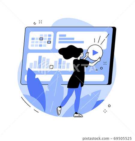 Media planning abstract concept vector illustration. 69505525