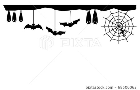 Black Halloween silhouette frame frame vector illustration material Black Halloween silhouette frame frame vector illustration material 69506062