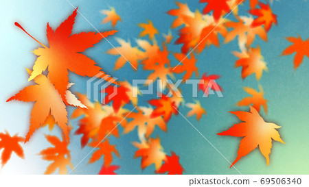 Background material of the image of autumn that designed the autumn leaves Background material of the image of autumn that designed the autumn leaves 69506340