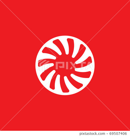 vortex circle red vector illustration icon Logo vortex circle red vector illustration icon Logo 69507406