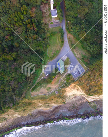 Cape Taito-Aerial view with drone (Isumi City, Chiba Prefecture) Cape Taito-Aerial view with drone (Isumi City, Chiba Prefecture) 69508804