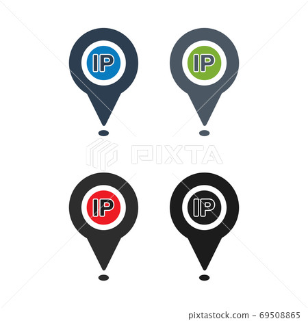 IP Address Icon Set. Flat style vector EPS. - Stock Illustration ...