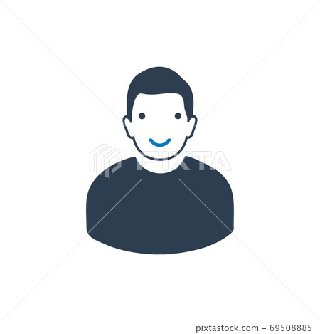 Happy Mood Icon. Editable vector EPS. - Stock Illustration [69508885 ...