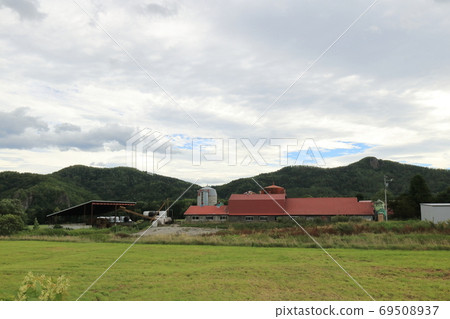 北海道、鄂霍次克地區、牧場景觀 69508937