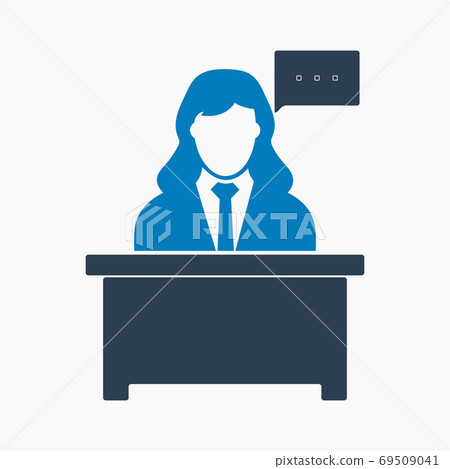 Manager Icon. Flat style vector EPS. 69509041