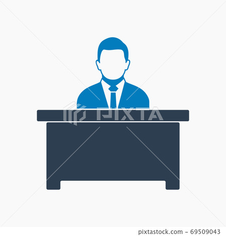 Manager Icon. Flat style vector EPS. Manager Icon. Flat style vector EPS. 69509043
