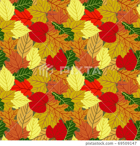 Seamless autumn pattern. Vector illustration... - Stock Illustration ...
