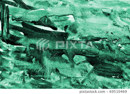 Abstract green watercolor on paper texture as background Abstract green watercolor on paper texture as background 69510469