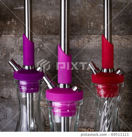 part of the hookah, modern design, on a background. part of the hookah, modern design, on a background. 69511121