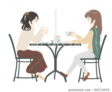 Social distance shield at cafe (no line) Social distance shield at cafe (no line) 69513059