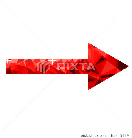 red arrow icon on a white background. flat... - Stock Illustration ...
