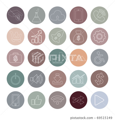 Social media icons. Social media icons. 69515149