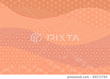 Japanese pattern autumn pattern background - Stock Illustration ...