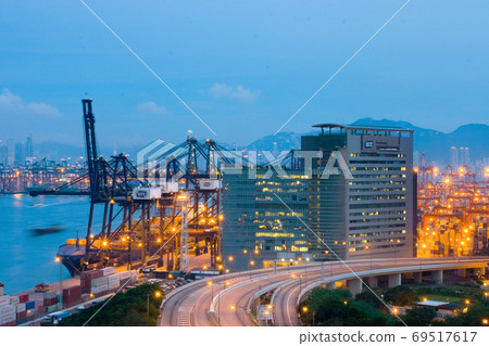18 June 2007 Kwai Tsing Container Terminal 9 from above 69517617