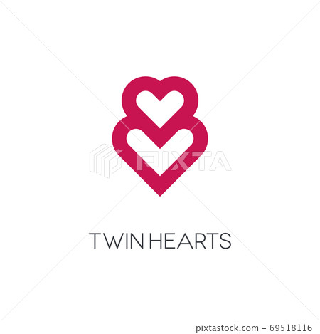 Twin Hearts Logo Twin Hearts Logo 69518116