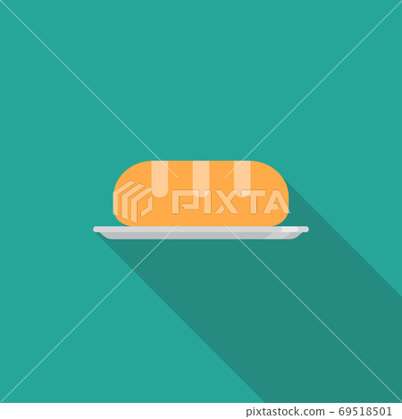 Bread flat icon - Stock Illustration [69518501] - PIXTA